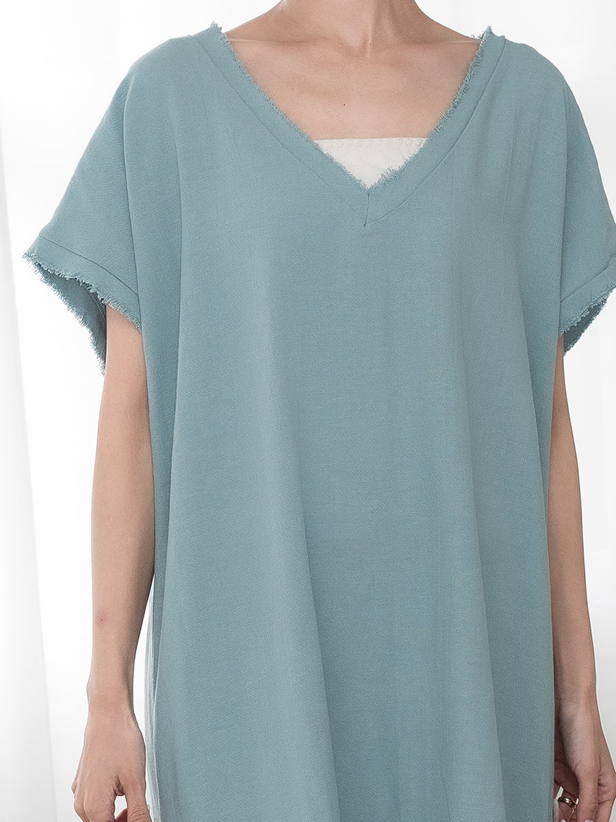 Sea Harbour(シーハーバー)カフタンコットンシンプルワンピース