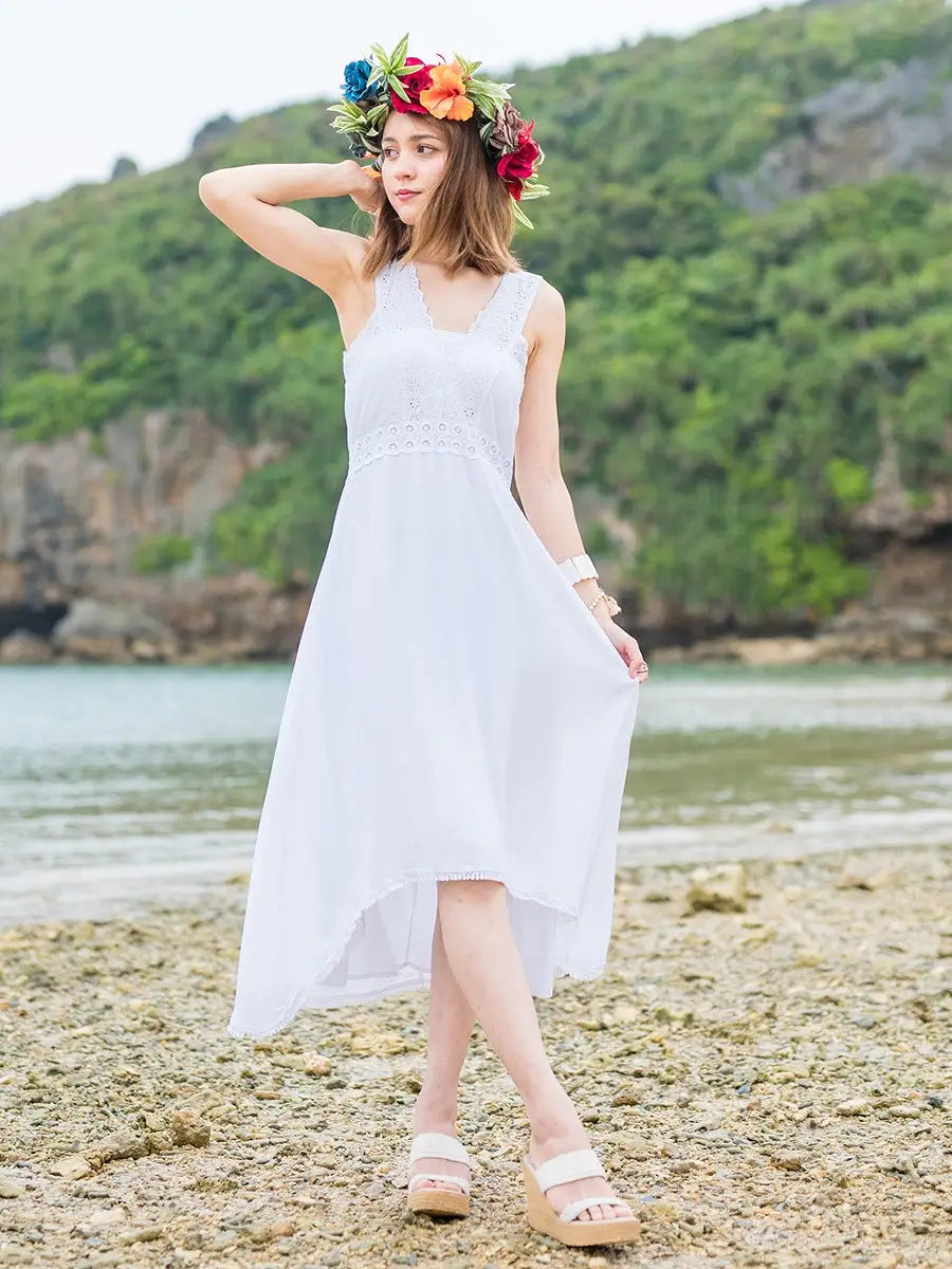 美品✨tiare hawaii ティアレハワイ ビーチ ロングドレス ワンピース Tiare Hawaii(ティアレハワイ)アントニーティマキシワンピース