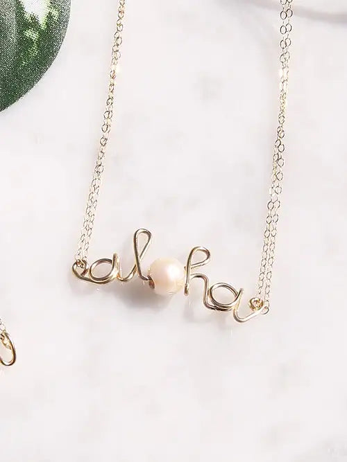 tidepool love(タイドプールラブ)Aloha Mini Necklace (14k goldfill)